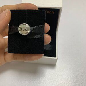 Pandora BLESSED Charm Silver Bead Bracelet Jewelry